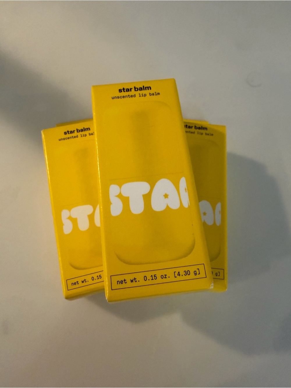 Unscented Lip Balm - star face new in box have three available